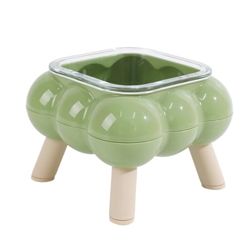 Godpqiui Erhöhte Katzenschüssel - Hochbeiniger Fressnapf für Haustiere,Ergonomische Katzenfutterschüssel Für Zuhause, Reise, Drinnen & Draußen von Godpqiui