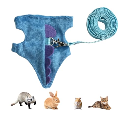 Godpqiui Hamstergeschirr - Kleintier Geschirr Leine Für Kaninchen Frettchen - Für Kleintiere Beim Spazieren Fotografie Fest Niedlich Bequem Frettchen von Godpqiui