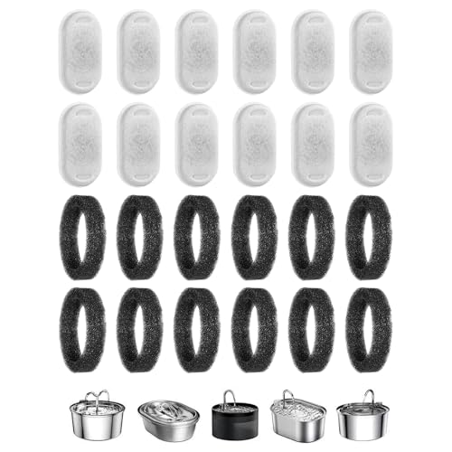 Godpqiui Katzenbrunnenfilter | 12er Set Katzenwasser Filter,Haustierzubehör Für Gesundheit Tägliche Versorgung von Godpqiui