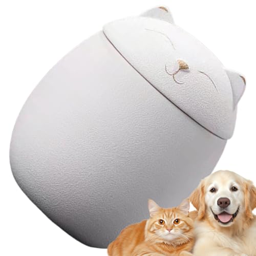 Godpqiui Urne Für Hundeasche - Keramik-Urne Zur Aufbewahrung Von Katzenasche Als Andenken - Feuchtigkeitsbeständiges Haustier-Andenken Zur Aufbewahrung Auf Regalen, Tischen Und Kaminen Godpqiui Urne Für Hundeasche - Keramik-Urne Zur Aufbewahrung Von Katzenasche Als Andenken - Feuchtigkeitsbeständiges Haustier-Andenken Zur Aufbewahrung Auf Regalen, Tischen Und Kaminen von Godpqiui