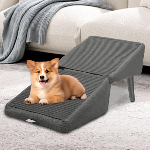Haustierrampe, Faltbare Haustierleiter, Nicht Rutschige Hunderampe Für Kleine Hunde Und Katzen, Leichte Und Faltende Hundestufen Für Hochbett Und Sofa, Hundetreppe Rampe Für Betten Sofas Haustierrampe, Faltbare Haustierleiter, Nicht Rutschige Hunderampe Für Kleine Hunde Und Katzen, Leichte Und Faltende Hundestufen Für Hochbett Und Sofa, Hundetreppe Rampe Für Betten Sofas von Godpqiui