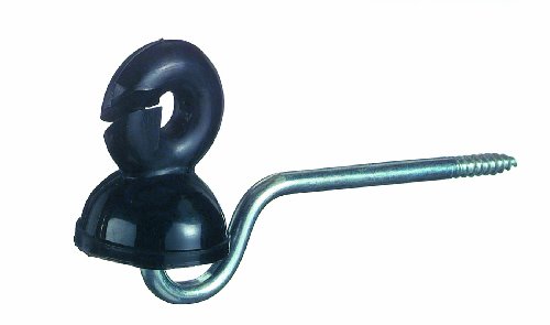 Isolator Langstiel Vollringisolator 6mm x 13cm Stütze schwarz (25er Pack) von Göbel