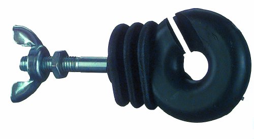 Isolator Ringisolator mit M6 Gewinde 6mm Stütze schwarz (25er Pack) von Göbel