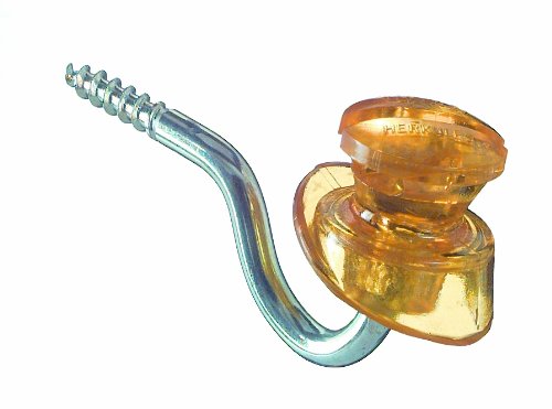 Weidezaun Schlitzisolator Herkules 6mm Stütze transparent gelb (25er Pack) von Göbel