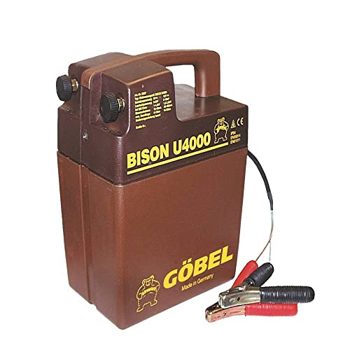 Göbel Weidezaungerät Batteriegerät Bison U 4000 bis 18km Zaunlänge 1,30J 9V 12V ohne Batterie von Göbel