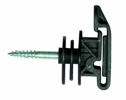 Isolator Bandisolator Multi für Seile Litzen und Bänder bis 40mm 6mm Stütze schwarz (25er Pack) von Göbel
