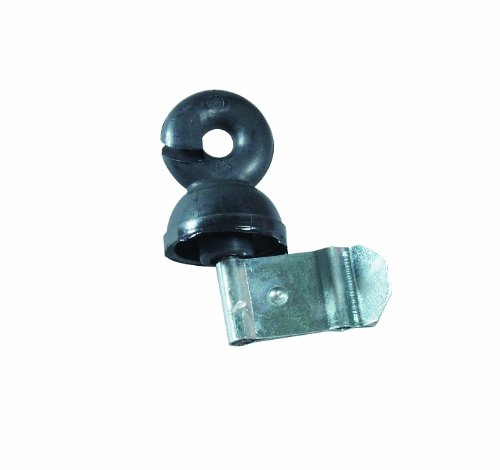 Weidezaun Elektrozaun Isolator Vollringisolator mit Metallklemme schwarz (50er Pack) von Göbel