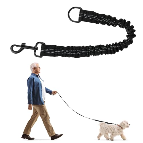 Ruckdämpfer Hundeleine Elastische Hundeleine Kleine Hunde Bungee Leine Hunde Leinenverlängerung mit Zugdämpfung Keine verwickelte Hundeleine Hundetrainingsleine für Mittelgroße Große Hunde Schwarz Ruckdämpfer Hundeleine Elastische Hundeleine Kleine Hunde Bungee Leine Hunde Leinenverlängerung mit Zugdämpfung Keine verwickelte Hundeleine Hundetrainingsleine für Mittelgroße Große Hunde Schwarz von Goerpn