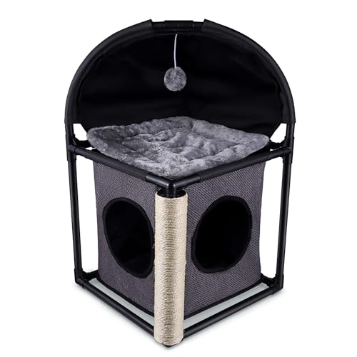 Goetland Modern Katzen Wohnung Katzenbaum Klein Kratzbäume für Katzen Bett Katzen Haus Katzenbett Höhle Kratzsäule Katzenhaus Katzen Zubehör 72 cm Goetland Modern Katzen Wohnung Katzenbaum Klein Kratzbäume für Katzen Bett Katzen Haus Katzenbett Höhle Kratzsäule Katzenhaus Katzen Zubehör 72 cm von Goetland