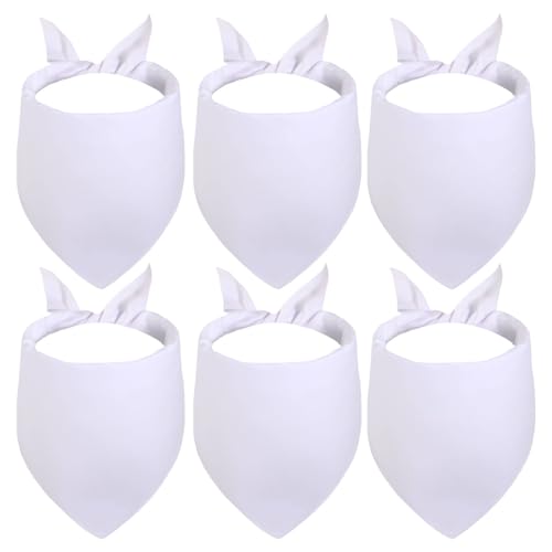 Gofshy DOD Hundehalstücher mit Sublimationsdruck, waschbar, blanko, DIY, solides Halstuch, Lätzchen, Rasse, Haustiergeburtstag/Party, lustige Geschenkidee für große und mittelgroße Hunde, 6 Stück Gofshy DOD Hundehalstücher mit Sublimationsdruck, waschbar, blanko, DIY, solides Halstuch, Lätzchen, Rasse, Haustiergeburtstag/Party, lustige Geschenkidee für große und mittelgroße Hunde, 6 Stück von Gofshy
