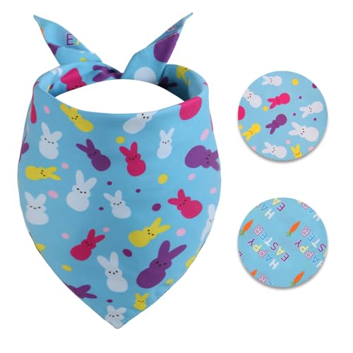 Gofshy Hundehalstuch für Ostern, hochwertig, langlebig, dreieckig, wendbar, verstellbar, für Welpen, Rassen, Lätzchen, Taschentuch für Mädchen oder Jungen, große und mittelgroße Hunde, Katzen, Gofshy Hundehalstuch für Ostern, hochwertig, langlebig, dreieckig, wendbar, verstellbar, für Welpen, Rassen, Lätzchen, Taschentuch für Mädchen oder Jungen, große und mittelgroße Hunde, Katzen, von Gofshy