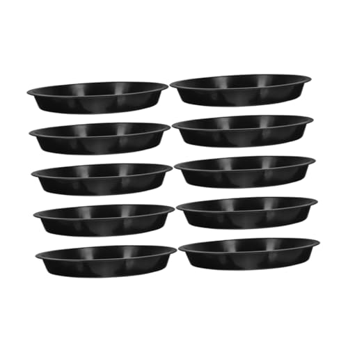 Gogogmee 10 Stück Basis für Blumentöpfe Folienpfannen Anlage Untertasse Korb dreibein stativ stativzubehã¶r Wasserschale für Pflanzen Tabletts für Pflanzen Tabletts für Pflanzen pp Black von Gogogmee