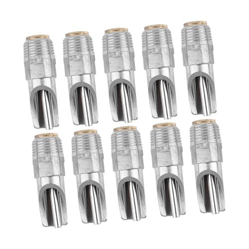 Gogogmee 10 Stück Schweine Trinker Spender Für Hund Zupfer Haustier Meerschweinchen Automatische Zuführung Hasenwasserflasche Brunnen Inkubator Hamster Wasserflasche Rostfreier Stahl Silver von Gogogmee