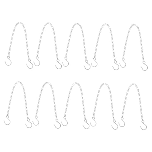 Gogogmee 10 Stück Teiliges Hängerkette mit Haken für Pflanzen Vogelhäuser Laternen Wetterfeste und Langlebige Aufhängelösung für und Außenbereich von Gogogmee