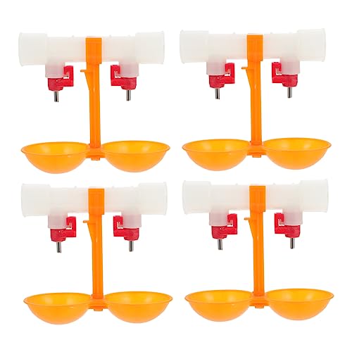 Gogogmee 10 Stück Trinkbrunnen für Hühner Hähnchentränke mit Hängebecher Wasserspender für Hühnerstall Küken Wasserzufuhr groß Trinker hängende hühnerbecher Trinkbecher für Geflügel Abs von Gogogmee