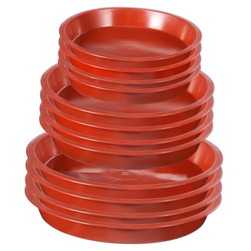 Gogogmee 12Stücke Pflanzentabletts Blumentopfuntersetzer zum Auffangen von Wasser für Pflanzenpflege und Böden Gogogmee 12Stücke Pflanzentabletts Blumentopfuntersetzer zum Auffangen von Wasser für Pflanzenpflege und Böden von Gogogmee
