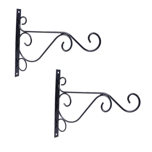 Gogogmee 2Stücke Große Eisen Blumentopf Haken für Garten Wandhalterung für Pflanzen Laternen und Vogelhäuschen Schrauben Schwarz und Langlebig Gogogmee 2Stücke Große Eisen Blumentopf Haken für Garten Wandhalterung für Pflanzen Laternen und Vogelhäuschen Schrauben Schwarz und Langlebig von Gogogmee