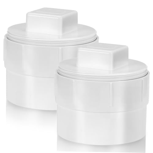 Gogogmee 2Stücke PVC Kanalreinigungsadapter Abflussrohrkappe für Einfache Kanalreinigung Einsetzbar Wohn und Gewerberäumen Gogogmee 2Stücke PVC Kanalreinigungsadapter Abflussrohrkappe für Einfache Kanalreinigung Einsetzbar Wohn und Gewerberäumen von Gogogmee