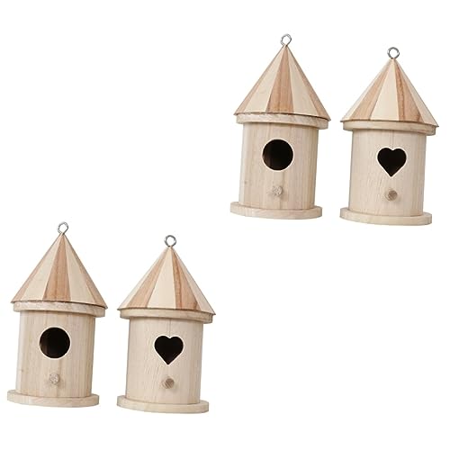 Gogogmee 4 Stück Vogelnest Aus Holz Leeres Vogelhaus Kolibri Taube Vogelhaus-bastelarbeiten Häuser Vogelhaus Modell Vogelhäuschen Vogelnisthaus Spielzeuge Nester Pavillon Käfig Außen Gogogmee 4 Stück Vogelnest Aus Holz Leeres Vogelhaus Kolibri Taube Vogelhaus-bastelarbeiten Häuser Vogelhaus Modell Vogelhäuschen Vogelnisthaus Spielzeuge Nester Pavillon Käfig Außen von Gogogmee