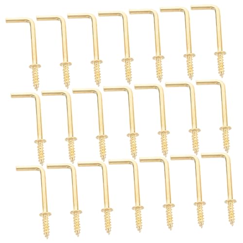 Gogogmee 7/8 Zoll X 1 34 Zoll Goldene Selbstschneidende Schrauben 50 Stück Metallhaken Zum Aufhängen Von Bildern Minihaken Zur Wandmontage von Gogogmee
