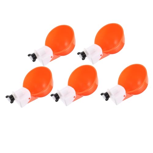 Gogogmee 5Stücke Automatische Hühnertränke Ersetzbare Vogelwasserer für Geflügel und Tragbar für Hühner Enten und Tauben Kostenbewusstes Hühnerzubehör von Gogogmee