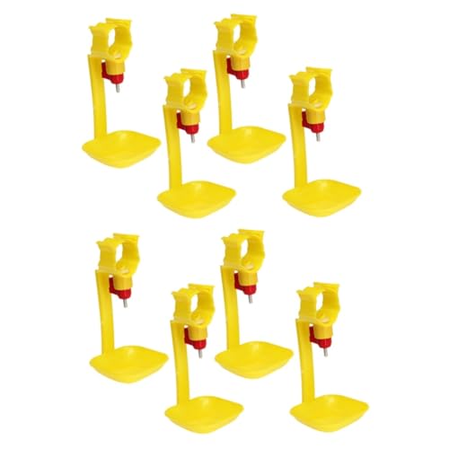Gogogmee 8 STK Geflügelbrunnen Wasserspender für Geflügel Geflügelzubehör automatische Geflügeltränken Tränkebecher für Geflügel Hühnertränke hühner trinkbrunnen Hühnerwasserbrunnen Yellow Gogogmee 8 STK Geflügelbrunnen Wasserspender für Geflügel Geflügelzubehör automatische Geflügeltränken Tränkebecher für Geflügel Hühnertränke hühner trinkbrunnen Hühnerwasserbrunnen Yellow von Gogogmee