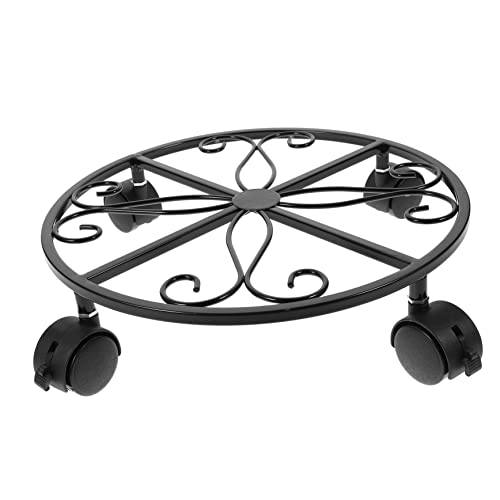 Gogogmee Beweglicher Blumentopf-sockel Pflanzentransporter Mit Rädern Pflanzenpalette Für Pflanzenständer Mit Lenkrolle von Gogogmee