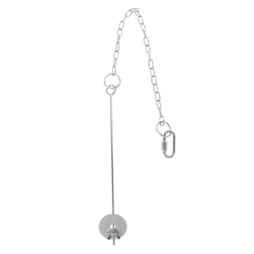 Gogogmee Edelstahl Futterhalter Für Vögel Hängender Fruchthalter Mit Kette Für Papageien Kanarienvögel Und Andere Kleine Vögel Praktischer Obst Und Gemüse-spieß Für Futterspender von Gogogmee