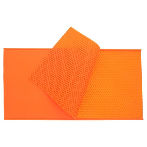 Gogogmee Flexible Waben-Bienenwachsform Langlebig für DIY Bienenwachsplatten Herstellung Imkereibedarf Orange von Gogogmee