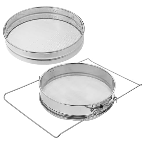 Gogogmee Honigfilter aus Robustem Edelstahl mit Doppellagigem Sieb Vielseitig für Honig Sirup und Saucen Langlebig und Leicht zu Reinigen Praktisches Imkereibedarf Zubehör von Gogogmee