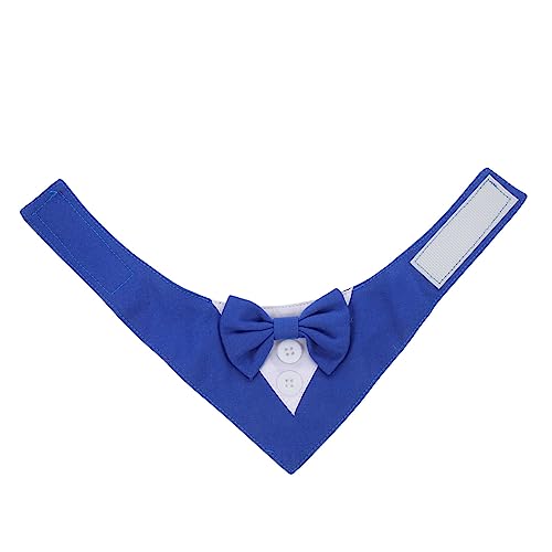 Gogogmee Mittelgroßes Hundehalsband Hundeanzug Bandana Hundedekor Halstuch Großer Hundeschal Hundehochzeits-Bandana-Halsband von Gogogmee