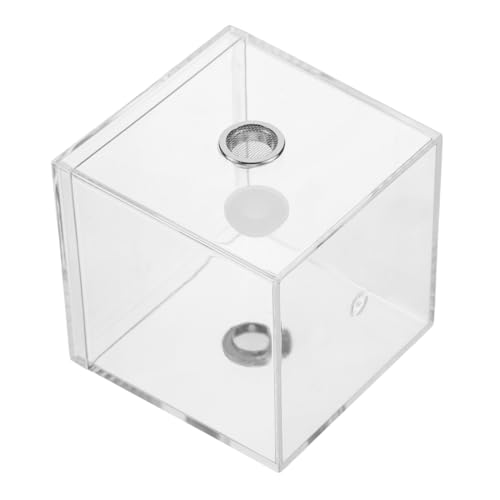 Gogogmee Klarer Sichtbehälter für Spinnen und Insekten Hochtransparente Fütterungsbox für Verschiedene Arten Benutzerfreundliches Terrarium für Insektenzucht und Pflege von Gogogmee