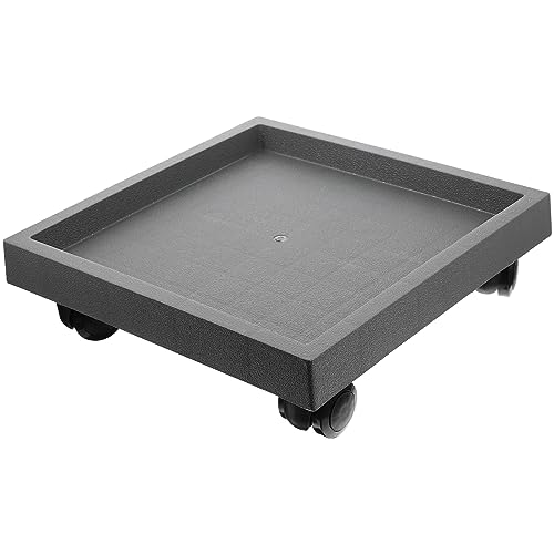 Gogogmee Pflanzenständer mit Rädern Quadratischer Dolly Stabiler und Wasserdichter Pflanzentransporter für Drinnen und Draußen Belastbar von Gogogmee
