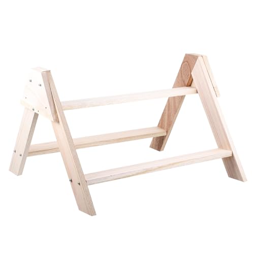 Gogogmee Poultry Stand aus Massivem Holz Stabiler Hühner und Hahnständer Sitzstange für Küken und Papageien Fördert Gleichgewicht und Bewegung Geeignet für Kleine bis Mittelgroße Vögel von Gogogmee