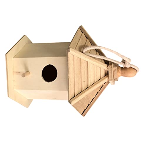 Gogogmee Elegantes Vogeldekor Aus Holz Zum Aufhängen Vogelhäuschen Für Den Garten Und Mittelgroße Vögel Nistkasten Gogogmee Elegantes Vogeldekor Aus Holz Zum Aufhängen Vogelhäuschen Für Den Garten Und Mittelgroße Vögel Nistkasten von Gogogmee