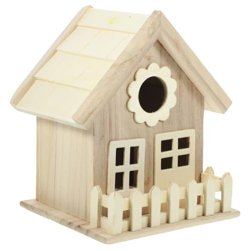 Gogogmee Vogelhäuschen Vogelnest Vogelkäfig Leichtes Holz Garten Vögel Futterhäuschen Gogogmee Vogelhäuschen Vogelnest Vogelkäfig Leichtes Holz Garten Vögel Futterhäuschen von Gogogmee