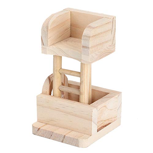 Goick Hamster Aussichtsturm - Holz Hamster Plattform Haus Aussichtsturm Spielzeug für kleine Haustiere(Hamster Lookout Tower) von Goick