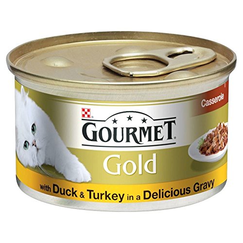 Gourmet Gold mit Duck & Türkei in einer köstlichen Soße (85g) - Packung mit 6 von Gold Gourmet