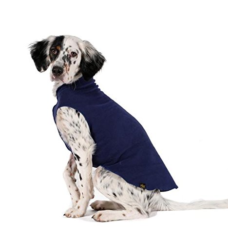 Gold Paw Hundemantel, Stretch-Fleece, Marineblau, Größe 37 Gold Paw Hundemantel, Stretch-Fleece, Marineblau, Größe 37 von Gold Paw