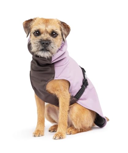 Goldpaw Hundemantel für den Winter, isolierte Haustierjacke für kaltes Wetter, verstellbare Passform und stilvolle Hundeoberbekleidung, Flieder, Größe 40 von Gold Paw