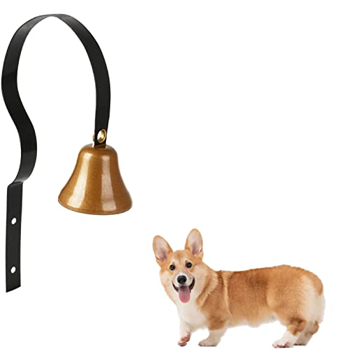 GoldTiger Hunde-Türklingel, feste Metall-Türklingel, Hundeglocke für Tür-Töpfchentraining, Glocke für Hunde, um nach draußen zu klingeln, manuelle Montage, Wandmontage, Hunde-Türklingel (schwarz) GoldTiger Hunde-Türklingel, feste Metall-Türklingel, Hundeglocke für Tür-Töpfchentraining, Glocke für Hunde, um nach draußen zu klingeln, manuelle Montage, Wandmontage, Hunde-Türklingel (schwarz) von GoldTiger