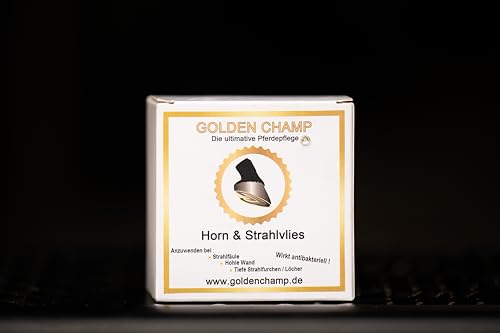 Golden Champ Horn- & Strahlvlies | 10 Stück | Hornpad Pferd gegen Strahlfäule, Risse & Hohlwände | Antibakteriell mit Alumen & Glycerin | Hufpflege für gesunde Pferdehufe von Golden Champ - Goldrichtig