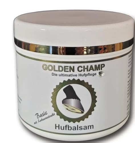 Golden Champ Hufbalsam mit Lorbeerextrakt 500ml - mit Gratis Pinsel von Golden Champ - Goldrichtig