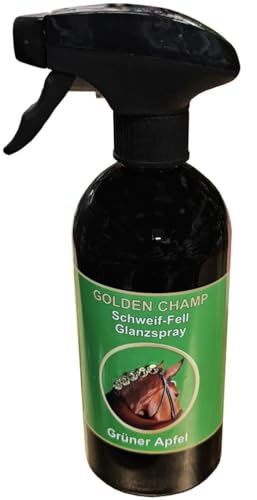 Golden Champ Schweif & Glanzspray – APFELDUFT – Mähnen- und Schweifpflege für seidigen Glanz & leichte Kämmbarkeit 500ml von Golden Champ - Goldrichtig