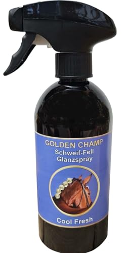Golden Champ Schweif & Glanzspray – Cool Fresh Duft – Mähnen- und Schweifpflege für seidigen Glanz 500ml von Golden Champ - Goldrichtig