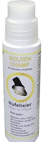 Golden Champ Huföl Deluxe mit Propolis (Hufelixier mit integriertem Bürstenkopf) 200ml von Golden Champ