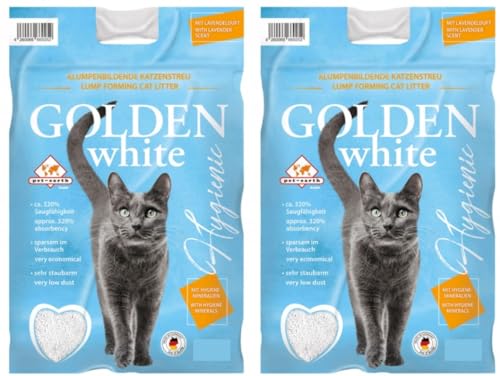 2x14= 28 kg GOLDEN GREY WHITE KATZEN STREU LAVENDELDUFT KLUMP STREU KANADA von Golden Grey