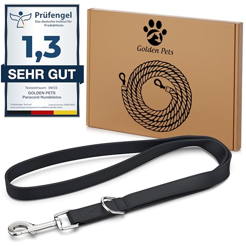 Testnote: Sehr gut - Kurzführer Hund 32cm I Wetterfest aus Biothane und Neopren Polsterung I Griffstück für Golden Pets Hundeleine I Hundeleine kurz kleine - große Hunde von Golden Pets