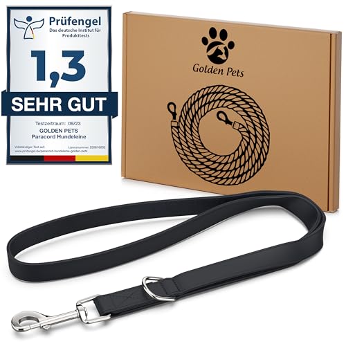 Testnote: Sehr gut - Kurzführer Hund 32cm I Wetterfest aus Biothane und Neopren Polsterung I Griffstück für Golden Pets Hundeleine I kleine - große Hunde von Golden Pets