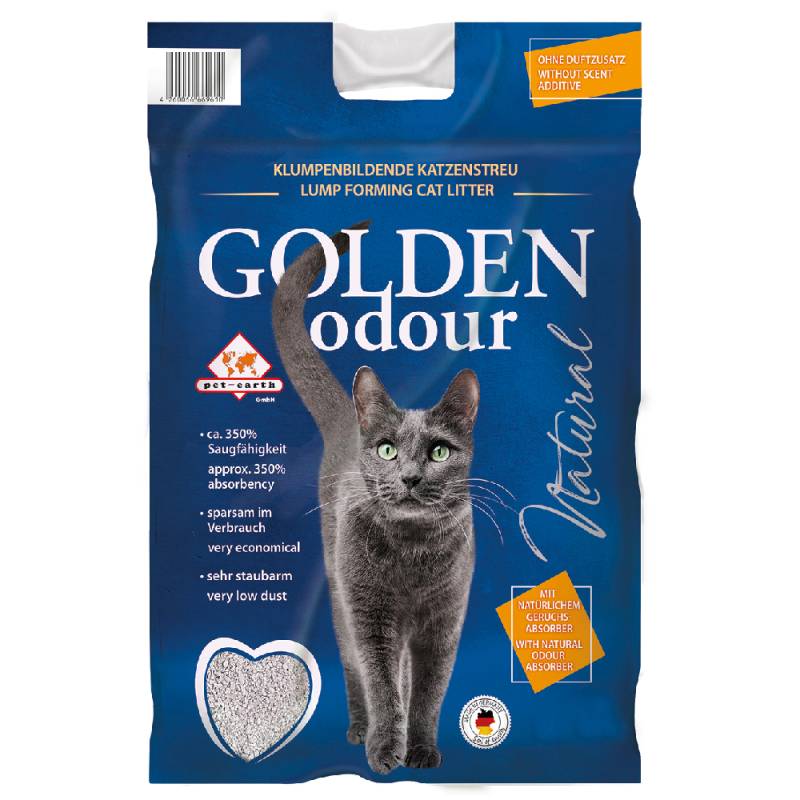 Golden Odour Natural Katzenstreu - Sparpaket: 2 x 14 kg von Golden